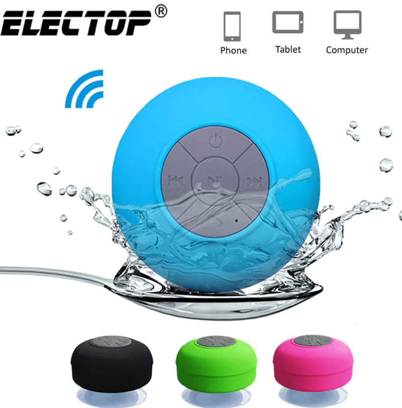 Compre 1 LEVE 2- Caixa de Som Banheiro Resiste a água Bluetooth Android E Ios